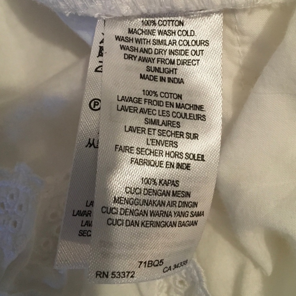 French Connection Cotton Ivory Ruffle Dress - Picture 6 of 6